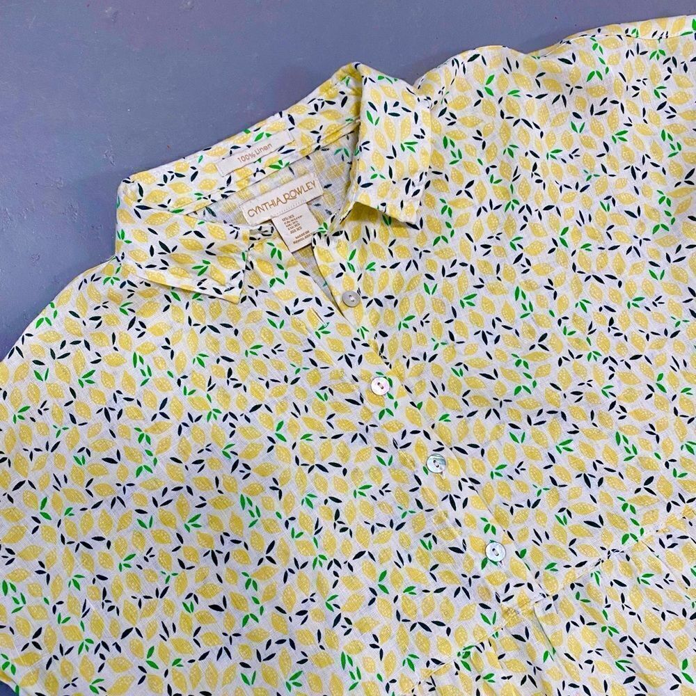 Cynthia Rowley | Lemon Print Top - Picture 5 of 14